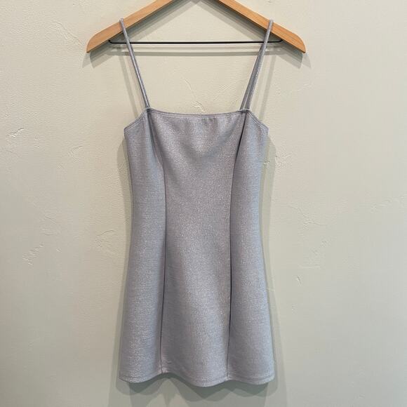 Reformation Crawford Mini Dress Silver Metallic -
Size: Small - Picture 3 of 12